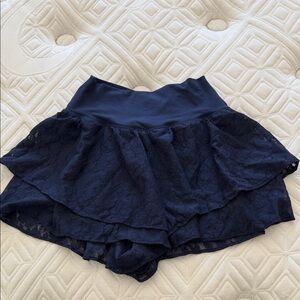 Aerie Navy Lace Athletic Shorts